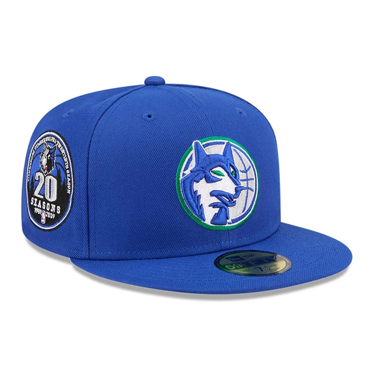 Minnesota Timberwolves NBA Hardwood Classic Blue 59FIFTY Fitted Cap-zelvios