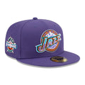 Utah Jazz NBA Hardwood Classic Dark Purple 59FIFTY Fitted Cap-zelvios