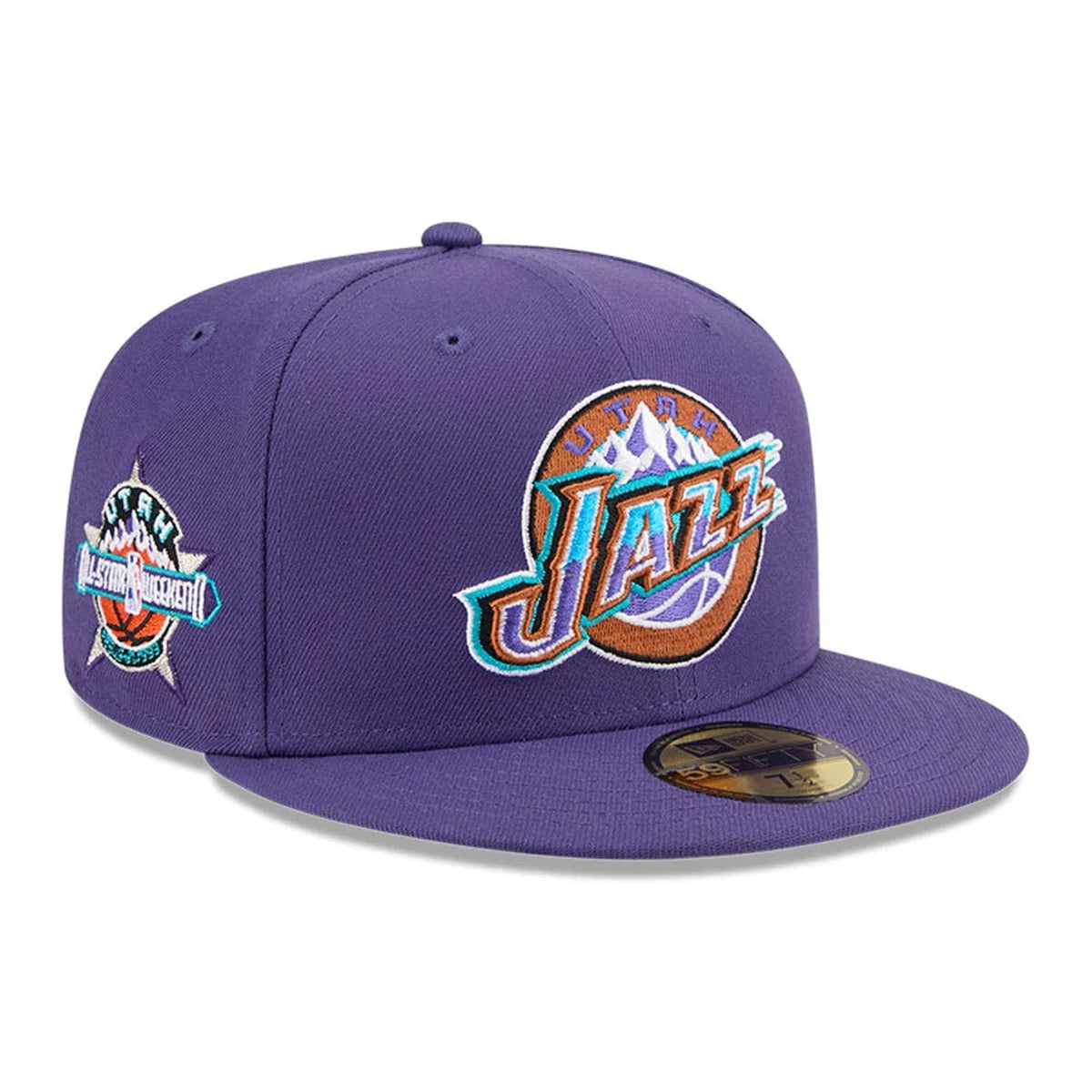Utah Jazz NBA Hardwood Classic Dark Purple 59FIFTY Fitted Cap-zelvios