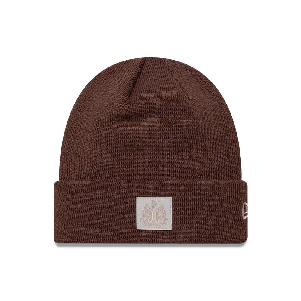 Newcastle United FC Patch Brown Cuff knit Beanie Hat-zelvios