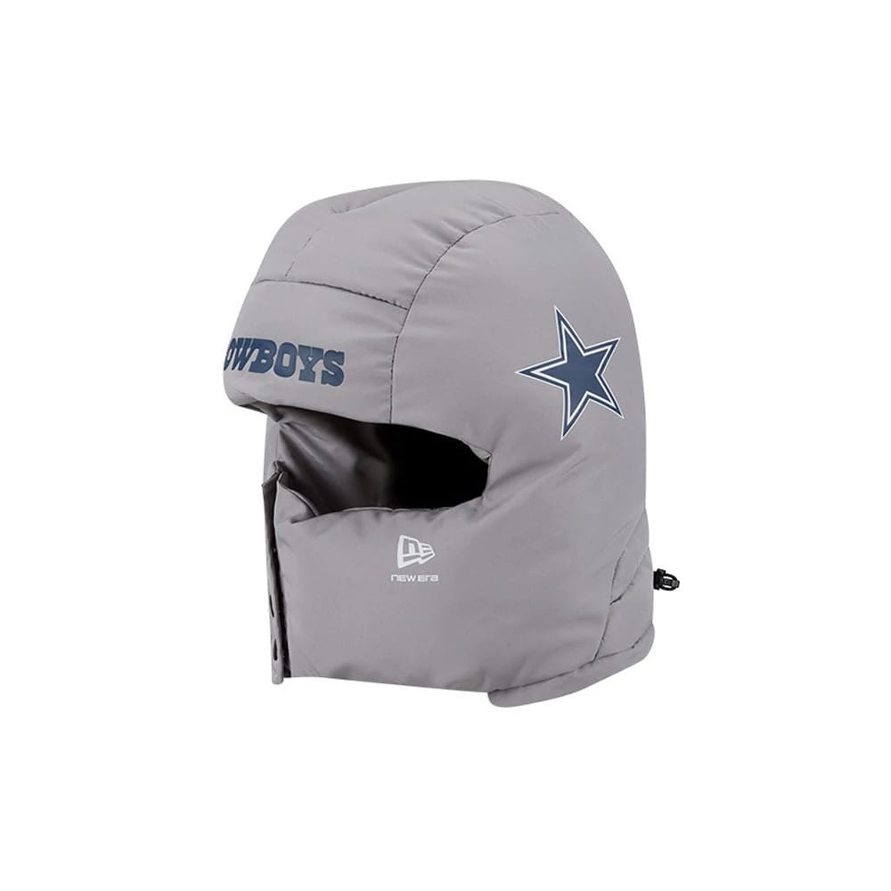 Dallas Cowboys NFL Puffer Helmet Grey Trapper Hat-kentox