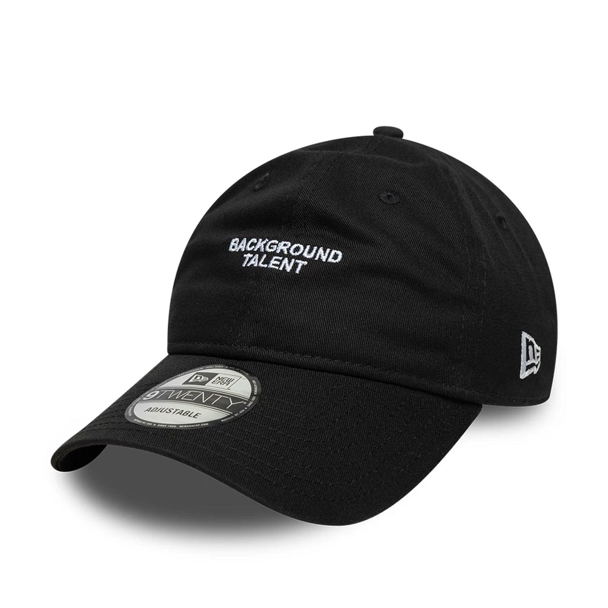 New Era Slogan Background Talent Black 9TWENTY Adjustable Cap-zelvios