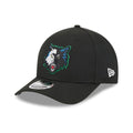 Minnesota Timberwolves NBA Classic Black 9FORTY M-Crown Adjustable Cap-zelvios