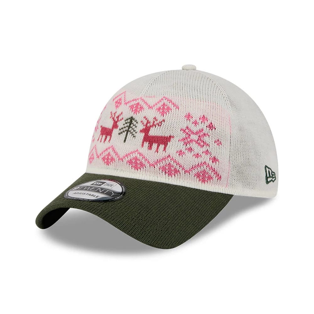 New Era Holiday Essentials White 9TWENTY Adjustable Cap-zelvios