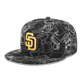 San Diego Padres MLB Cap Scramble Black 59FIFTY Fitted Cap-zelvios