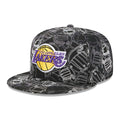 LA Lakers NBA Cap Scramble Black 59FIFTY Fitted Cap-zelvios
