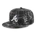 Atlanta Braves MLB Cap Scramble Black 59FIFTY Fitted Cap-zelvios
