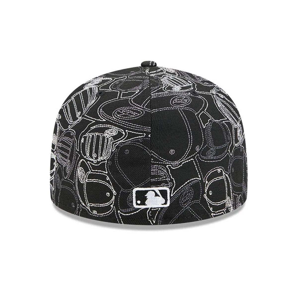 Atlanta Braves MLB Cap Scramble Black 59FIFTY Fitted Cap-zelvios