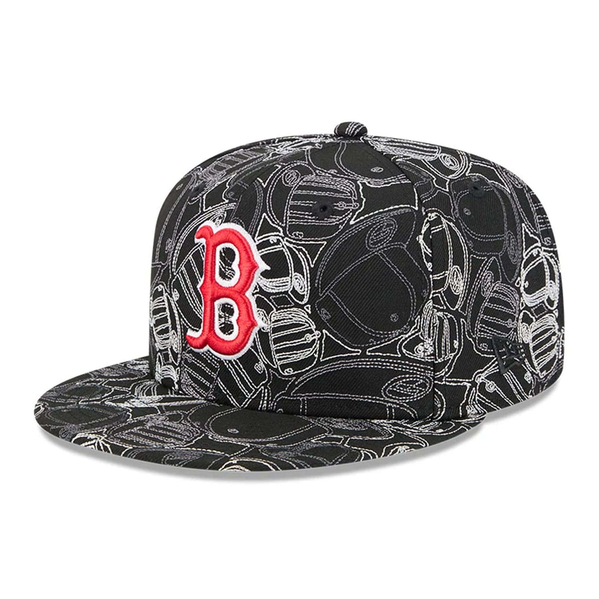 Boston Red Sox MLB Cap Scramble Black 59FIFTY Fitted Cap-zelvios