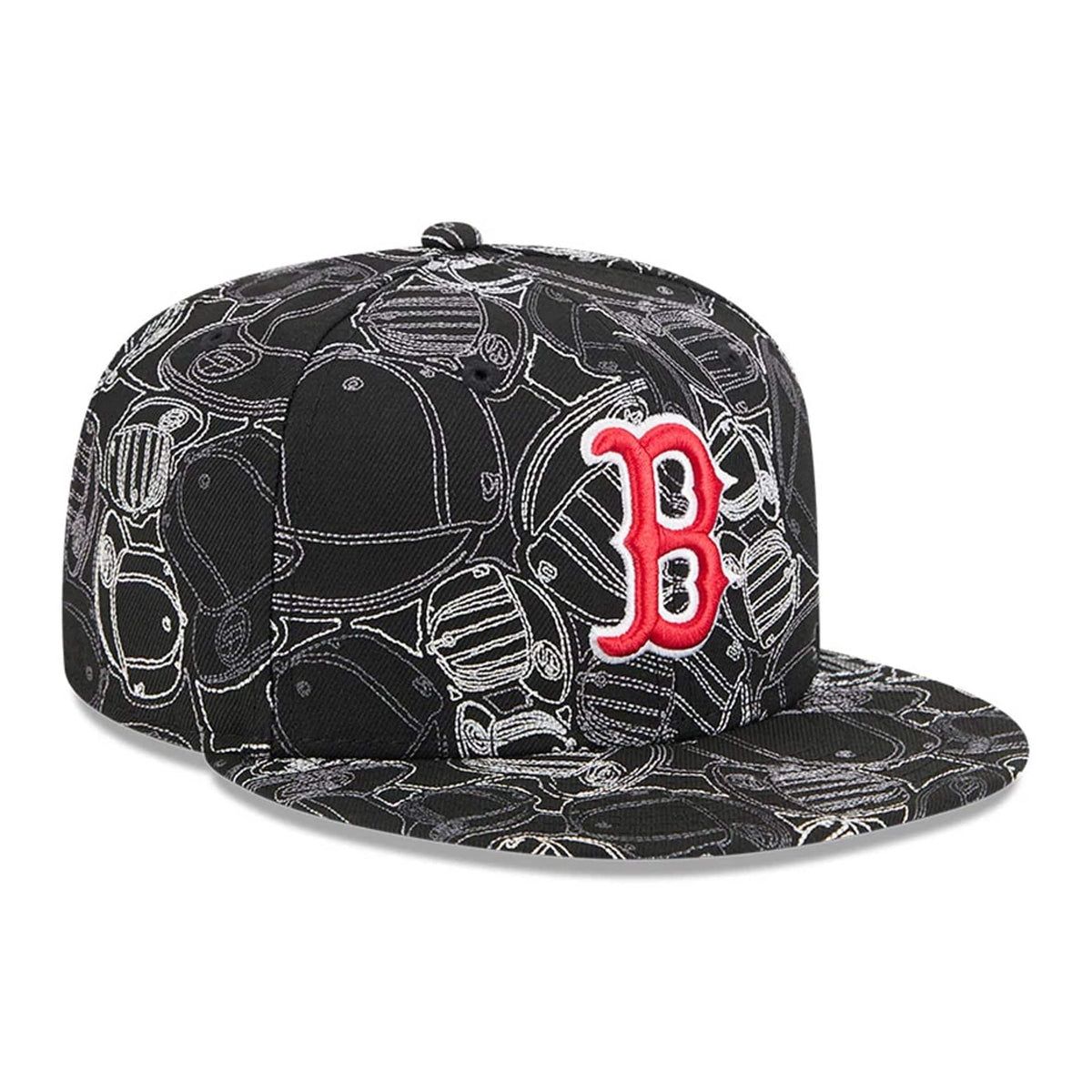 Boston Red Sox MLB Cap Scramble Black 59FIFTY Fitted Cap-zelvios