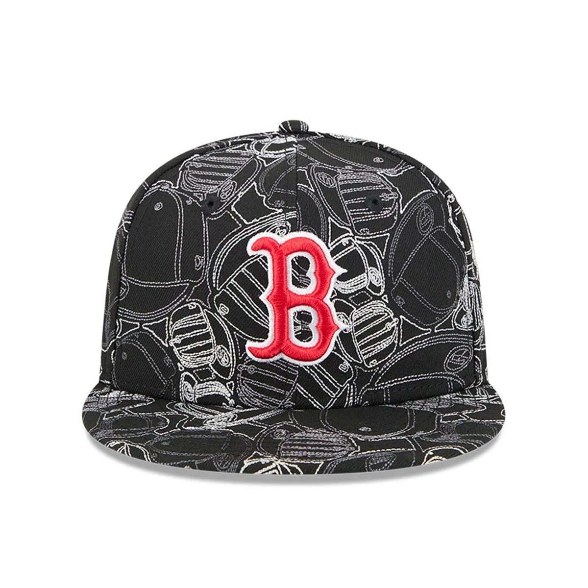 Boston Red Sox MLB Cap Scramble Black 59FIFTY Fitted Cap-zelvios