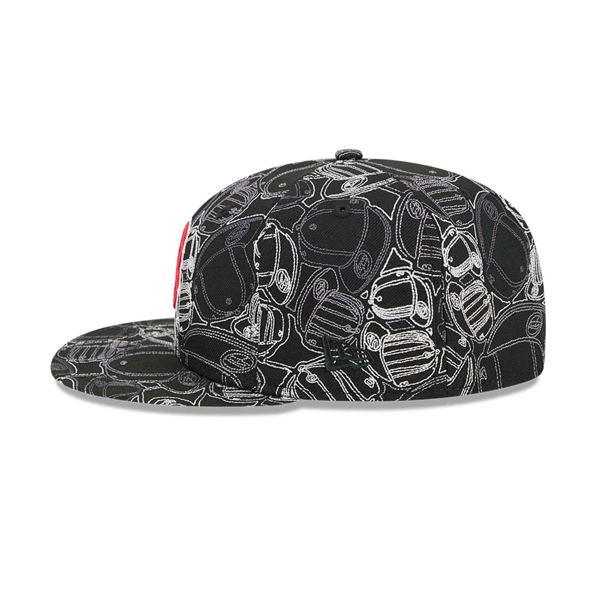Boston Red Sox MLB Cap Scramble Black 59FIFTY Fitted Cap-zelvios