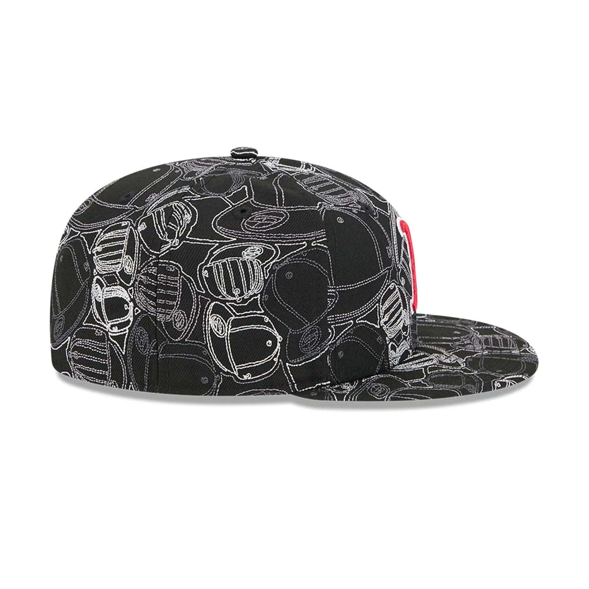 Boston Red Sox MLB Cap Scramble Black 59FIFTY Fitted Cap-zelvios