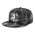 Anaheim Ducks NHL Cap Scramble Black 59FIFTY Fitted Cap-zelvios