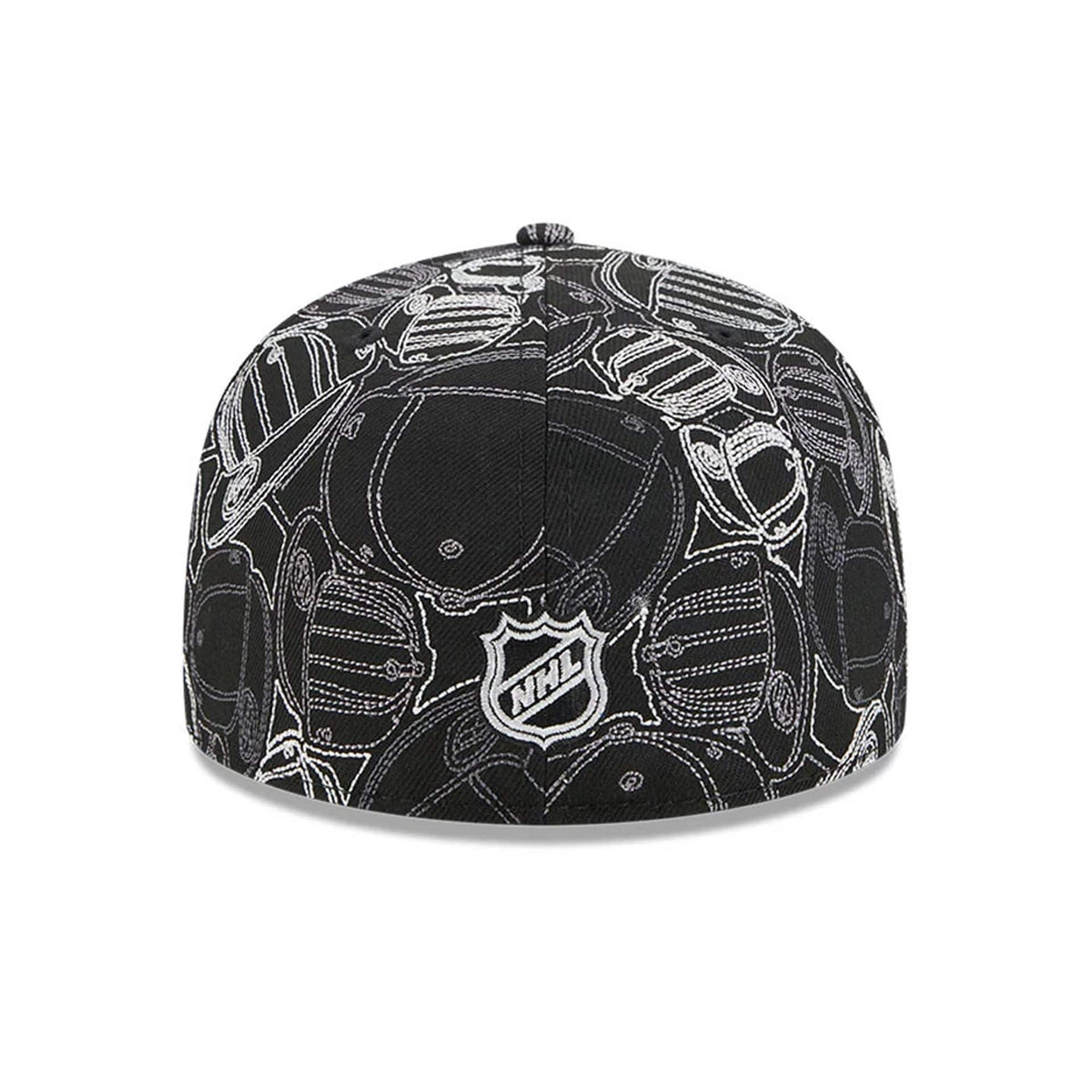 Anaheim Ducks NHL Cap Scramble Black 59FIFTY Fitted Cap-zelvios