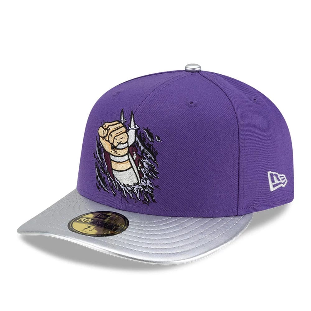 Teenage Mutant Ninja Turtles Shredder Purple 59FIFTY Fitted Cap-zelvios
