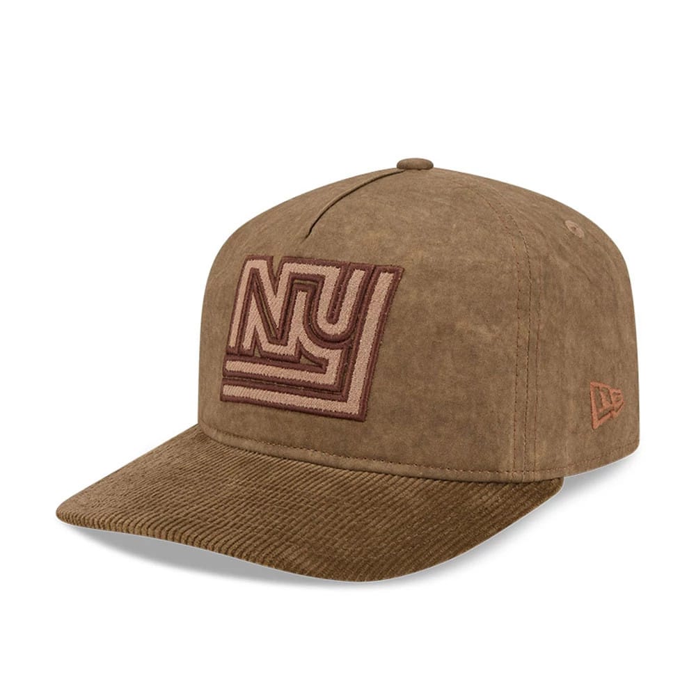 New York Giants NFL Utility Linen Open Brown 19TWENTY Adjustable Cap-zelvios