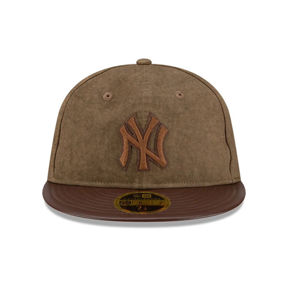 New York Yankees MLB Open Brown Retro Crown 59FIFTY Fitted Cap-zelvios