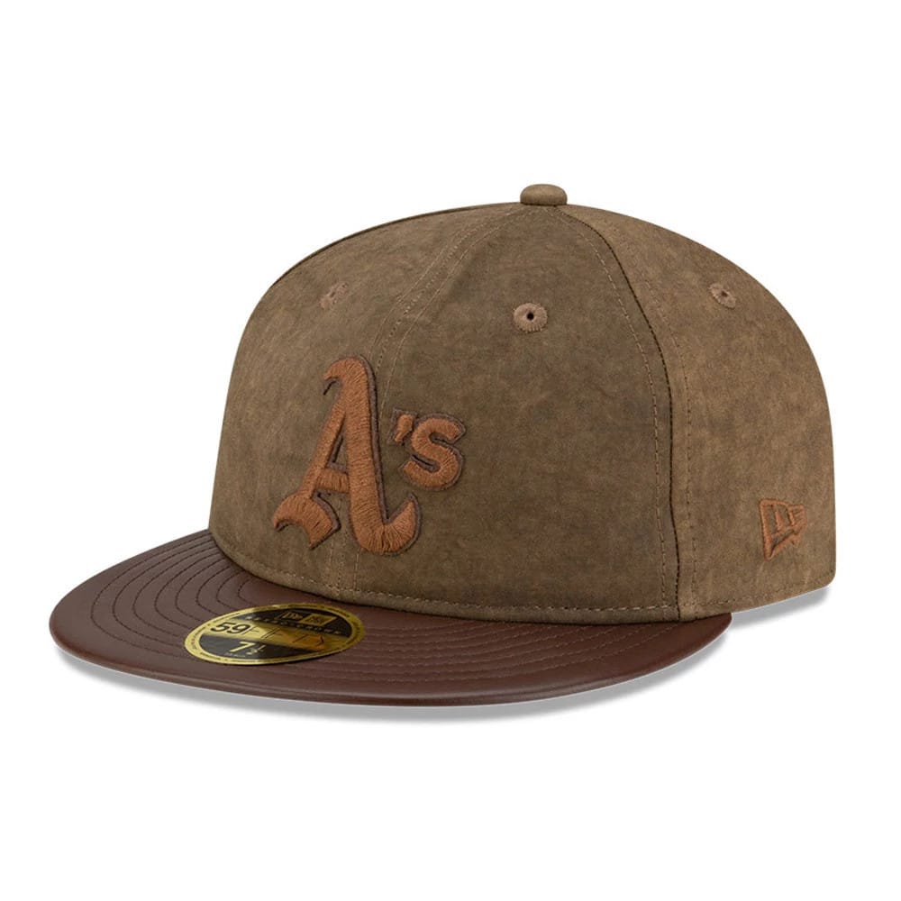 Oakland Athletics MLB Open Brown Retro Crown 59FIFTY Fitted Cap-zelvios