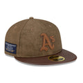 Oakland Athletics MLB Open Brown Retro Crown 59FIFTY Fitted Cap-zelvios