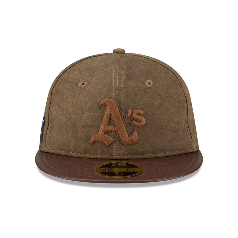 Oakland Athletics MLB Open Brown Retro Crown 59FIFTY Fitted Cap-zelvios