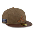 Atlanta Braves MLB Open Brown Retro Crown 59FIFTY Fitted Cap-zelvios