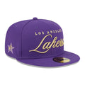 LA Lakers NBA All Star Game 2026 Purple 59FIFTY Fitted Cap-zelvios