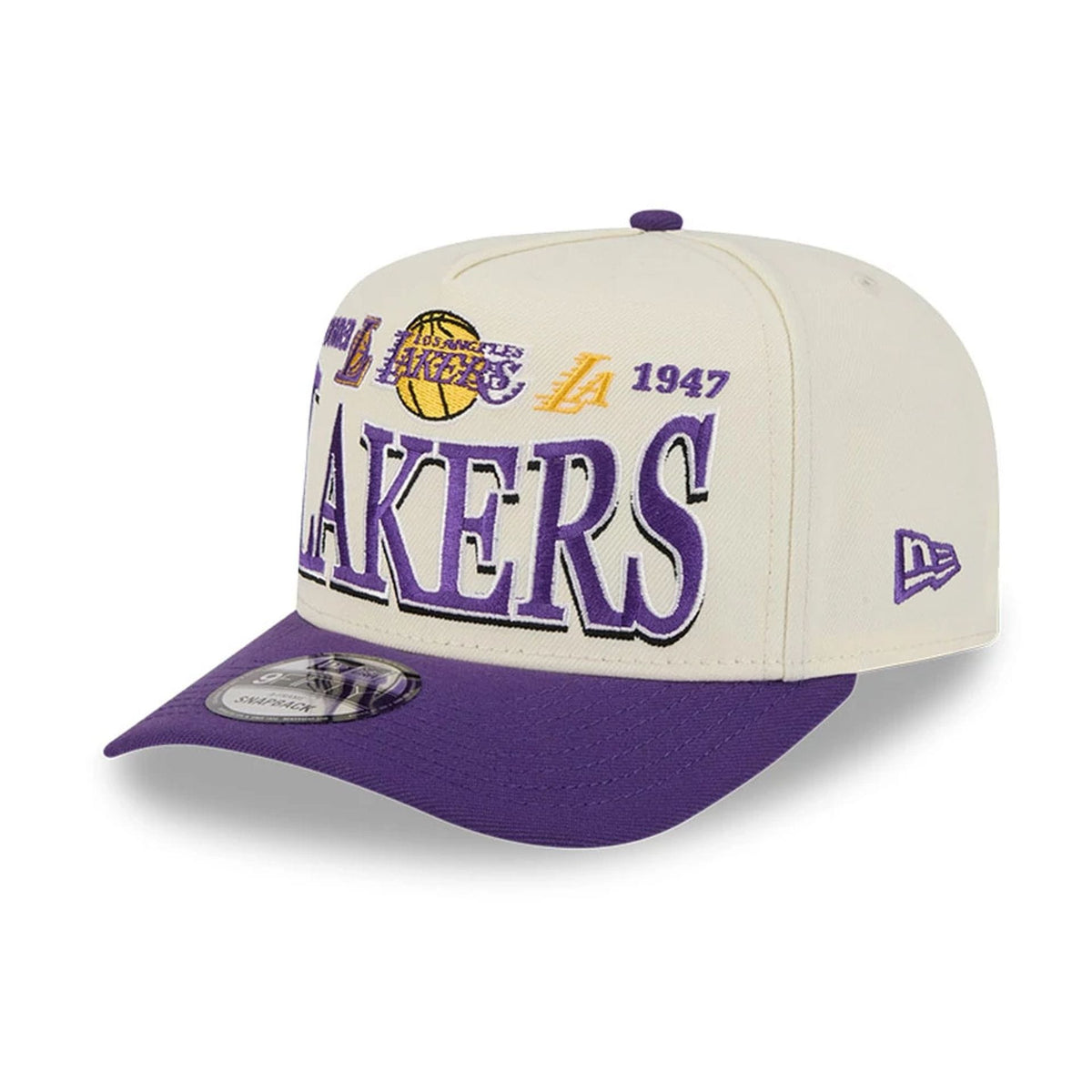 LA Lakers NBA All Star Game 2026 White 9FIFTY A-Frame Snapback Adjustable Cap-zelvios