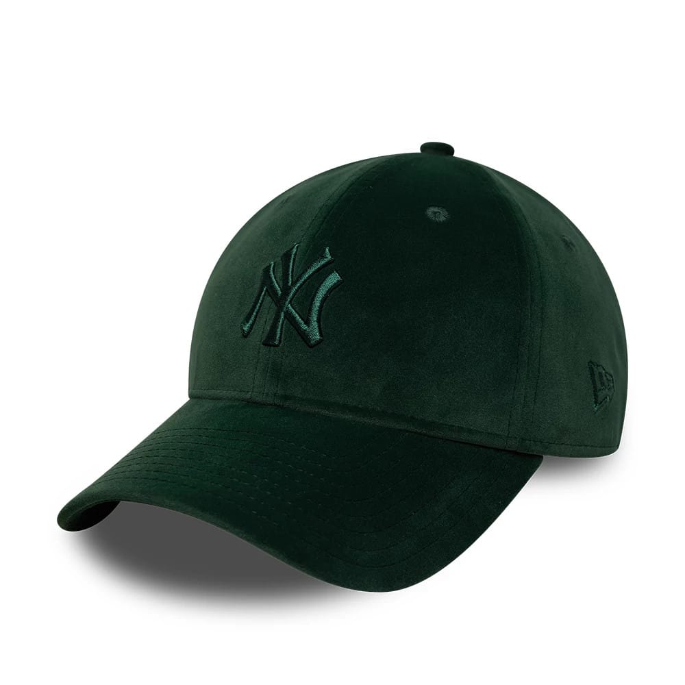 New York Yankees MLB Velour Dark Green 9TWENTY Bow Back Adjustable Cap-zelvios