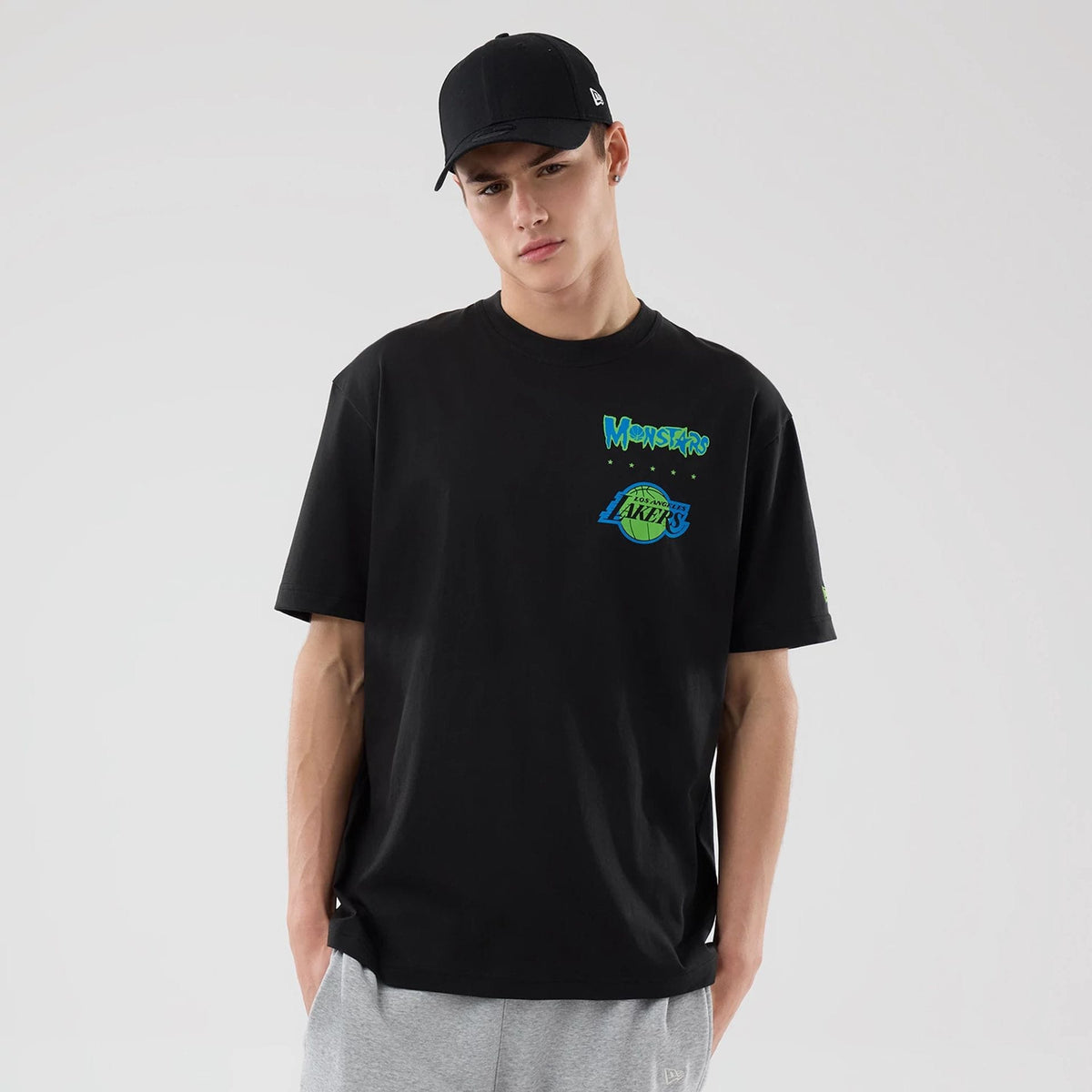 LA Lakers Space Jam 2 X NBA Black T-Shirt-zelvios