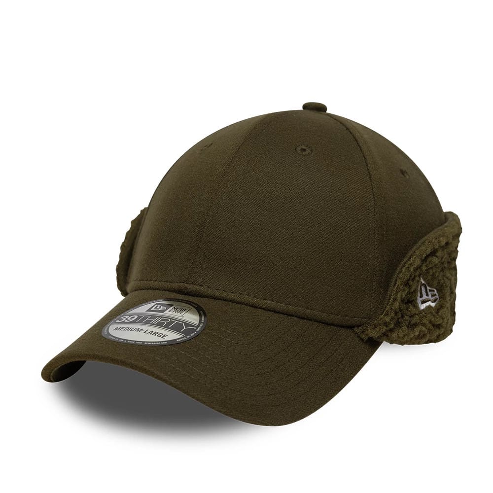 New Era Green 39THIRTY Downflap Stretch Fit Cap-zelvios