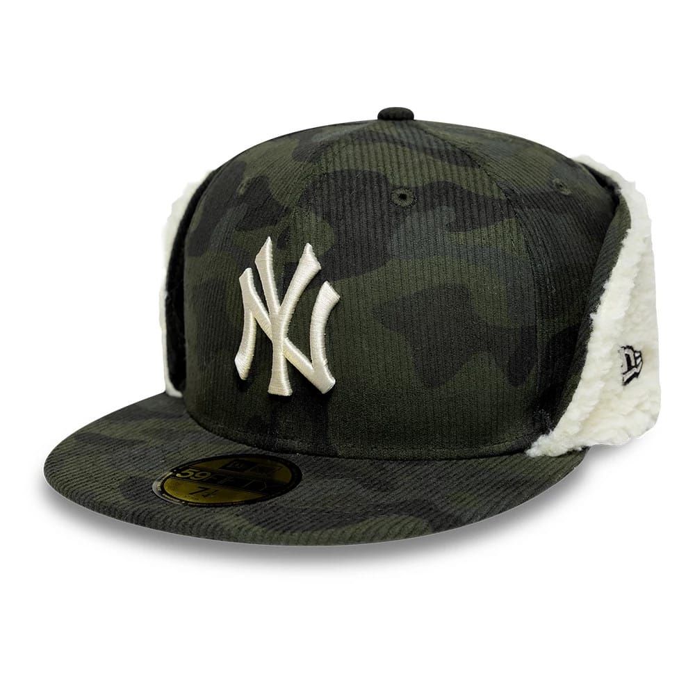 New York Yankees MLB Cord Green Downflap 59FIFTY Fitted Cap-zelvios