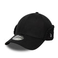 New Era Black 39THIRTY Downflap Stretch Fit Cap-zelvios