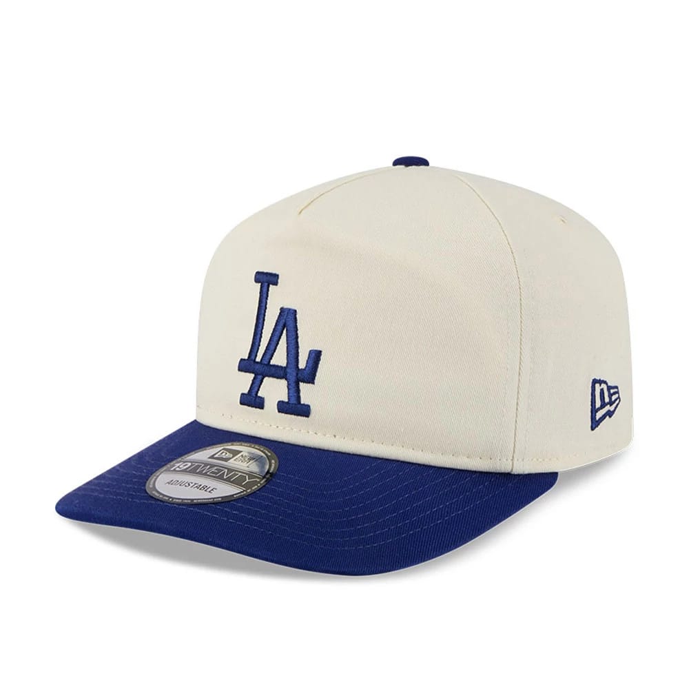 LA Dodgers MLB 2 Tone Washed Cream  19TWENTY Adjustable Cap-zelvios