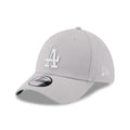 LA Dodgers MLB Metallic Grey 39THIRTY Stretch Fit Cap-zelvios