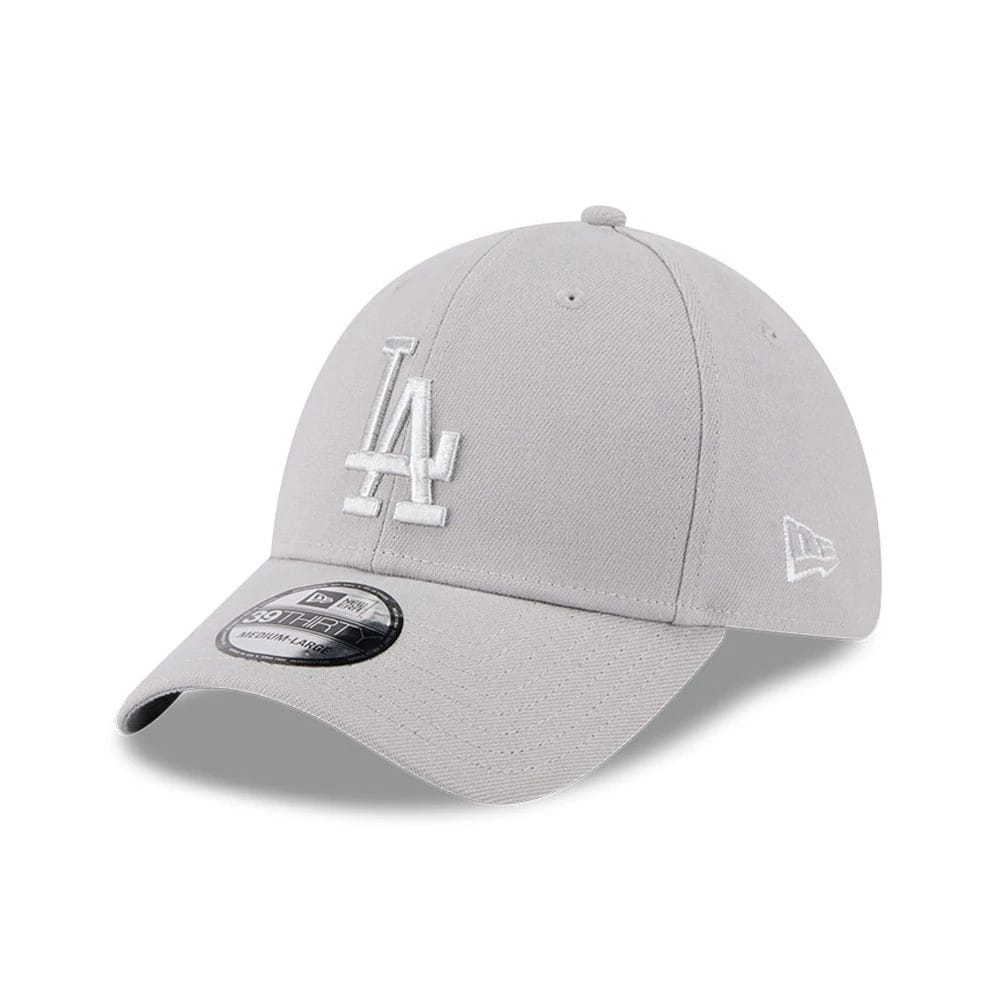 LA Dodgers MLB Metallic Grey 39THIRTY Stretch Fit Cap-zelvios
