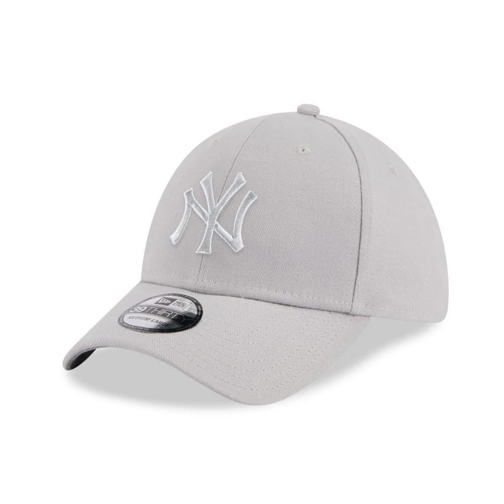 New York Yankees MLB Metallic Grey 39THIRTY Stretch Fit Cap-zelvios