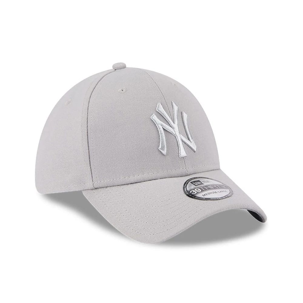New York Yankees MLB Metallic Grey 39THIRTY Stretch Fit Cap-zelvios