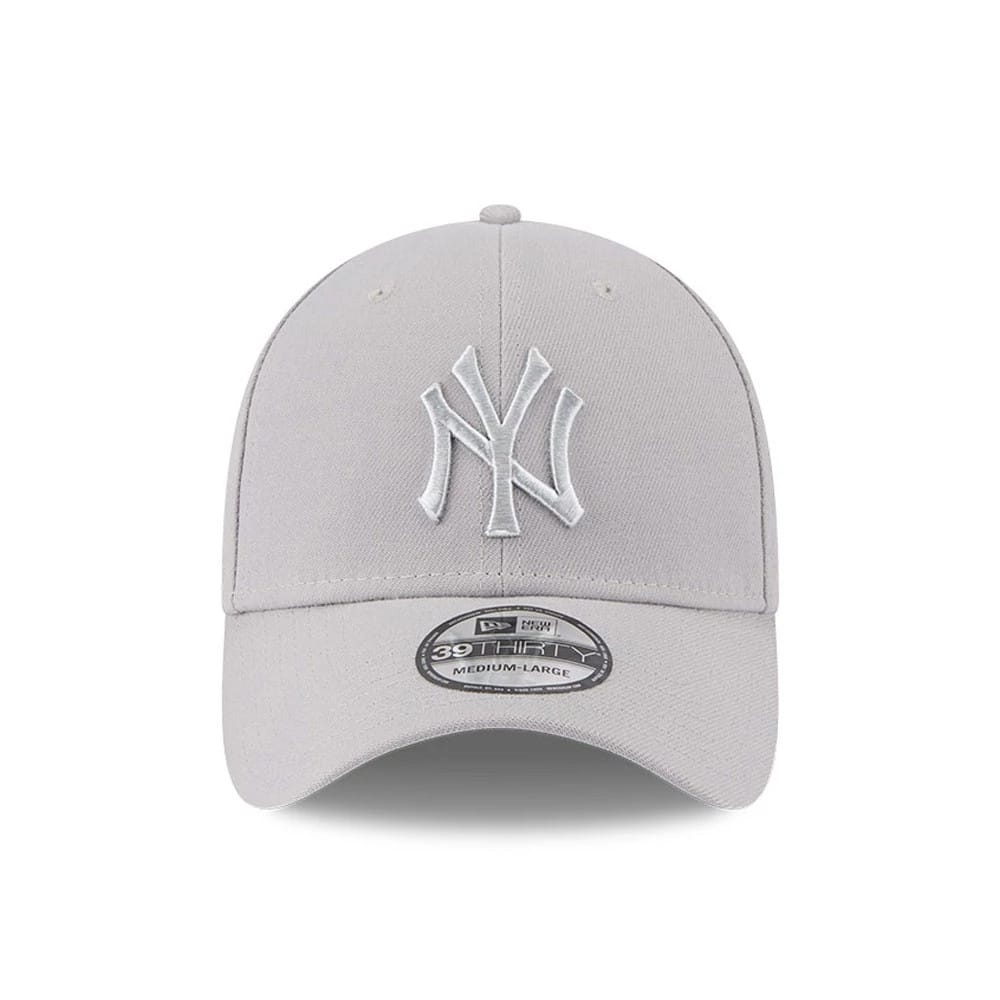 New York Yankees MLB Metallic Grey 39THIRTY Stretch Fit Cap-zelvios