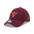 Chicago Bulls NBA Frosted Rust Dark Red 39THIRTY Stretch Fit Cap-zelvios