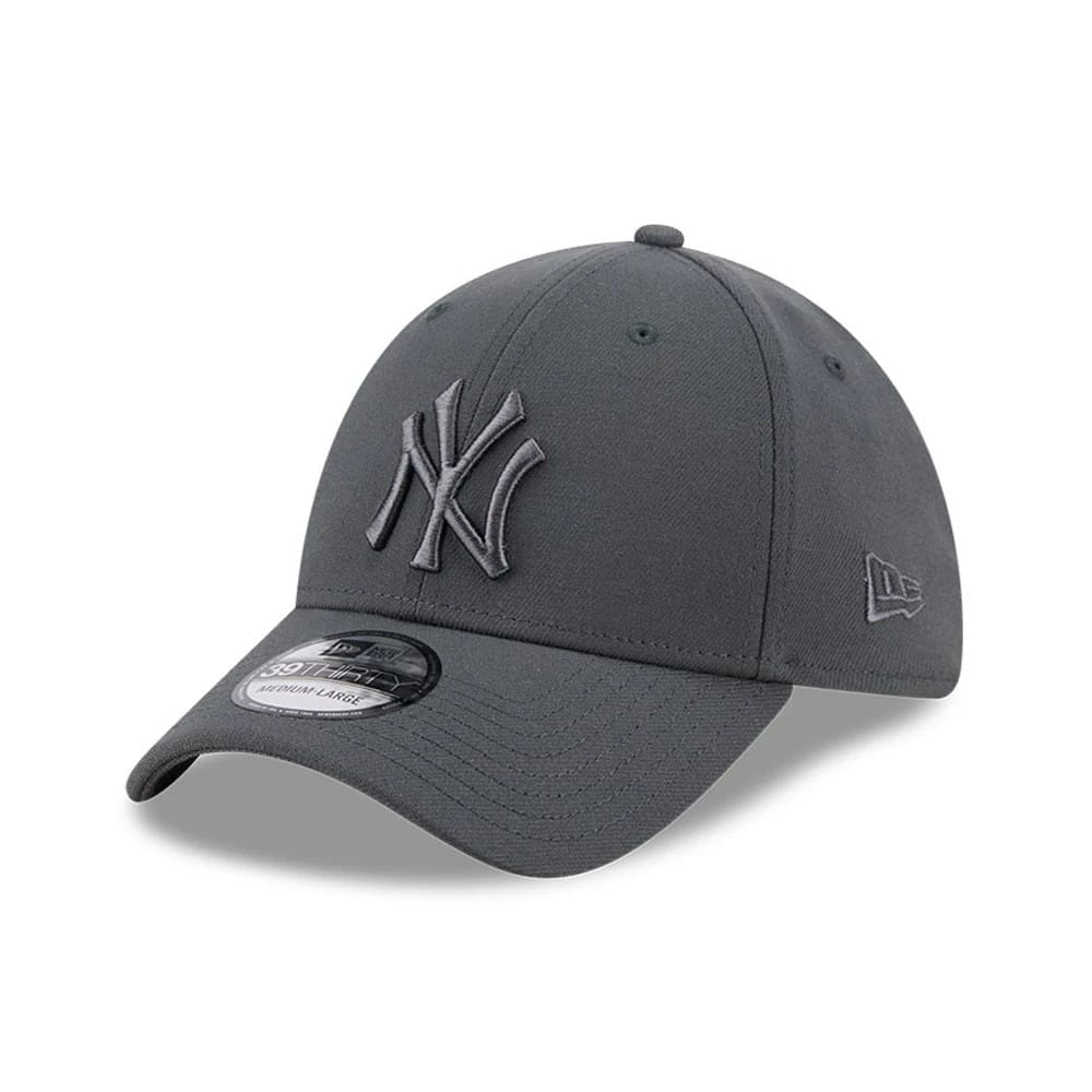 New York Yankees MLB Steel Charcoal 39THIRTY Stretch Fit Cap-zelvios