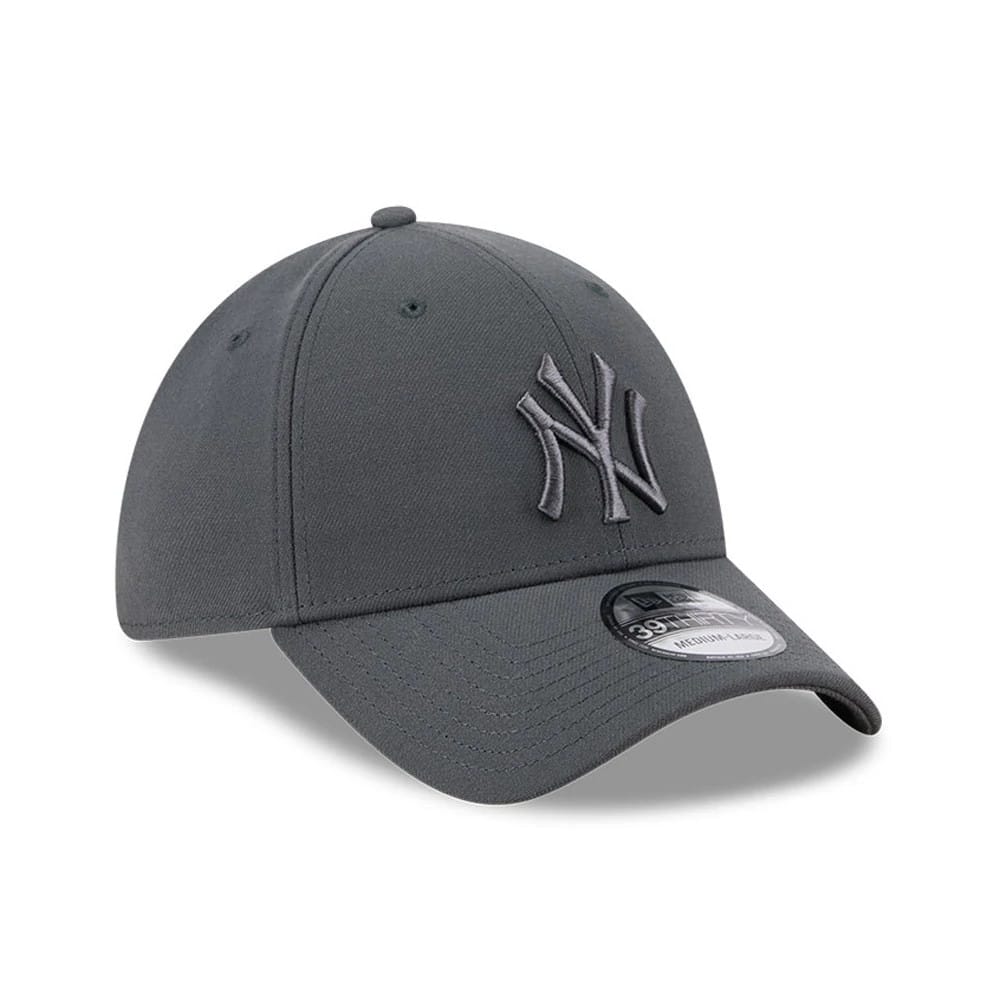 New York Yankees MLB Steel Charcoal 39THIRTY Stretch Fit Cap-zelvios