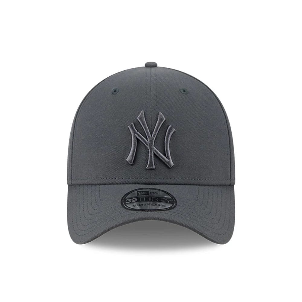 New York Yankees MLB Steel Charcoal 39THIRTY Stretch Fit Cap-zelvios