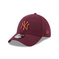 New York Yankees MLB Frosted Rust Dark Red 39THIRTY Stretch Fit Cap-zelvios
