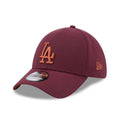 LA Dodgers MLB Frosted Rust Dark Red 39THIRTY Stretch Fit Cap-zelvios