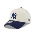 New York Yankees MLB Chrome Cream 39THIRTY A-Frame Stretch Fit Cap-zelvios