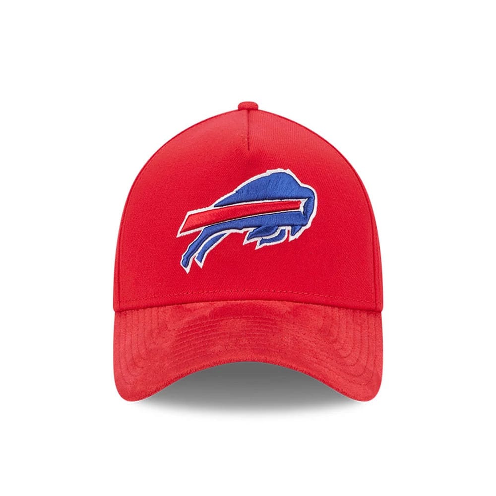 Buffalo Bills NFL Suede Red 39THIRTY A-Frame Stretch Fit Cap-zelvios