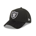 Las Vegas Raiders NFL Suede Black 39THIRTY A-Frame Stretch Fit Cap-zelvios