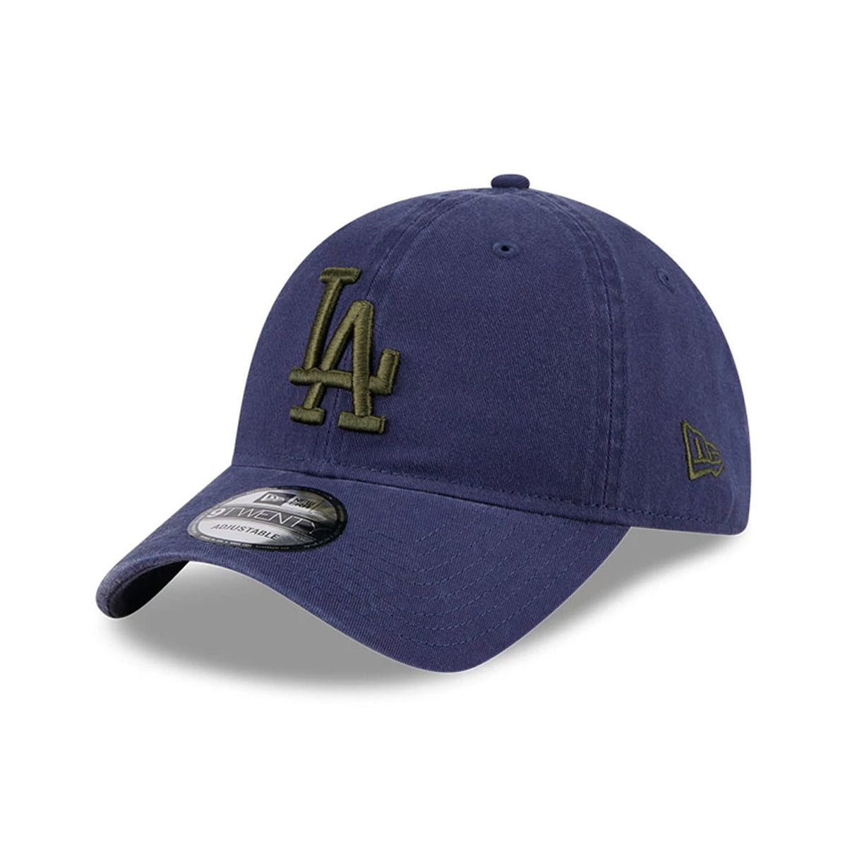 LA Dodgers MLB Rifle Green Logo Navy 9TWENTY Adjustable Cap-zelvios