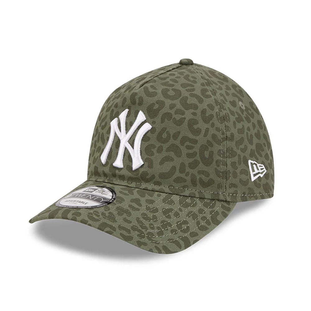 New York Yankees MLB Leopard Green 9TWENTY A-Frame Adjustable Cap-zelvios